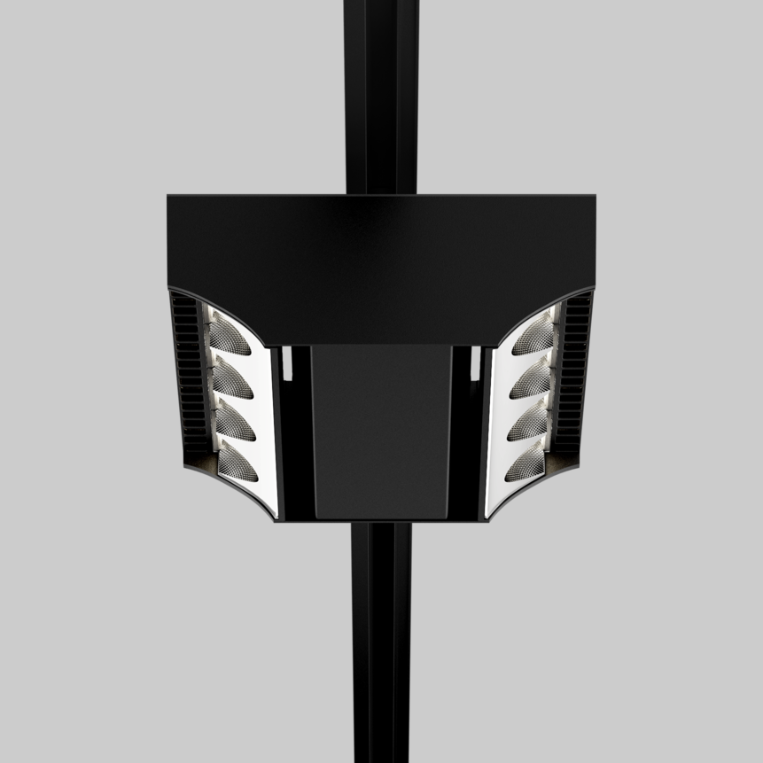 SQUADRO 2 × 4 lamps wallwasher track