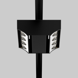 SQUADRO 2 × 4 lamps wallwasher track