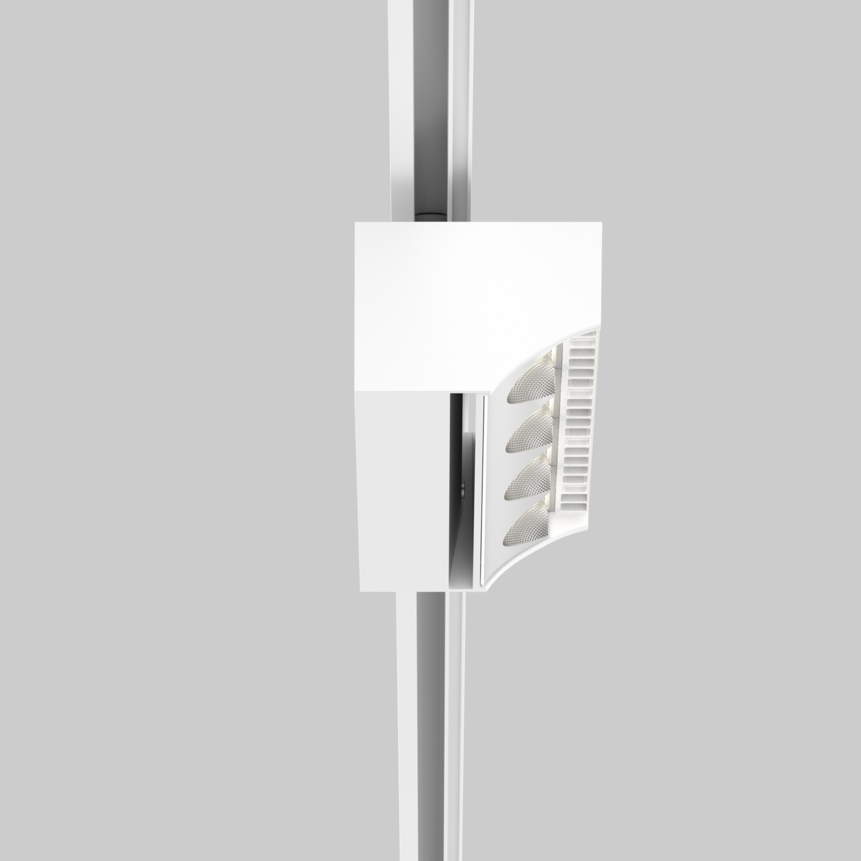 SQUADRO 1 × 4 lamps wallwasher track