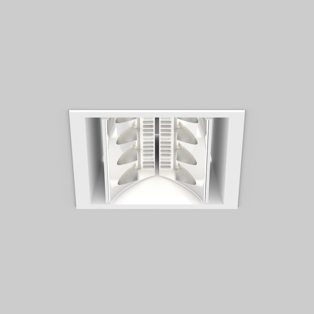 SQUADRO 2 × 4 lamps wallwasher trim