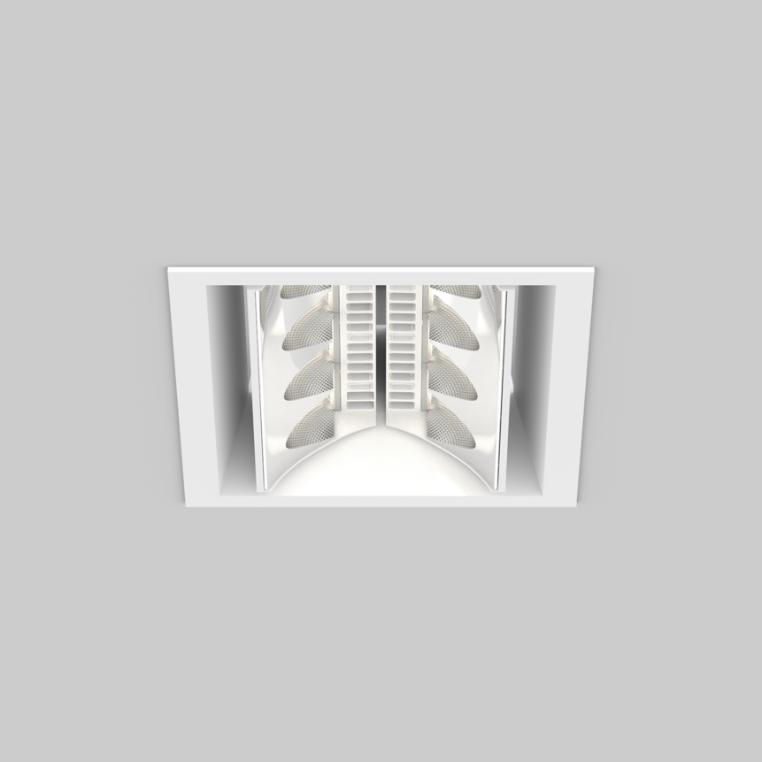 SQUADRO 2 × 4 lamps wallwasher trim