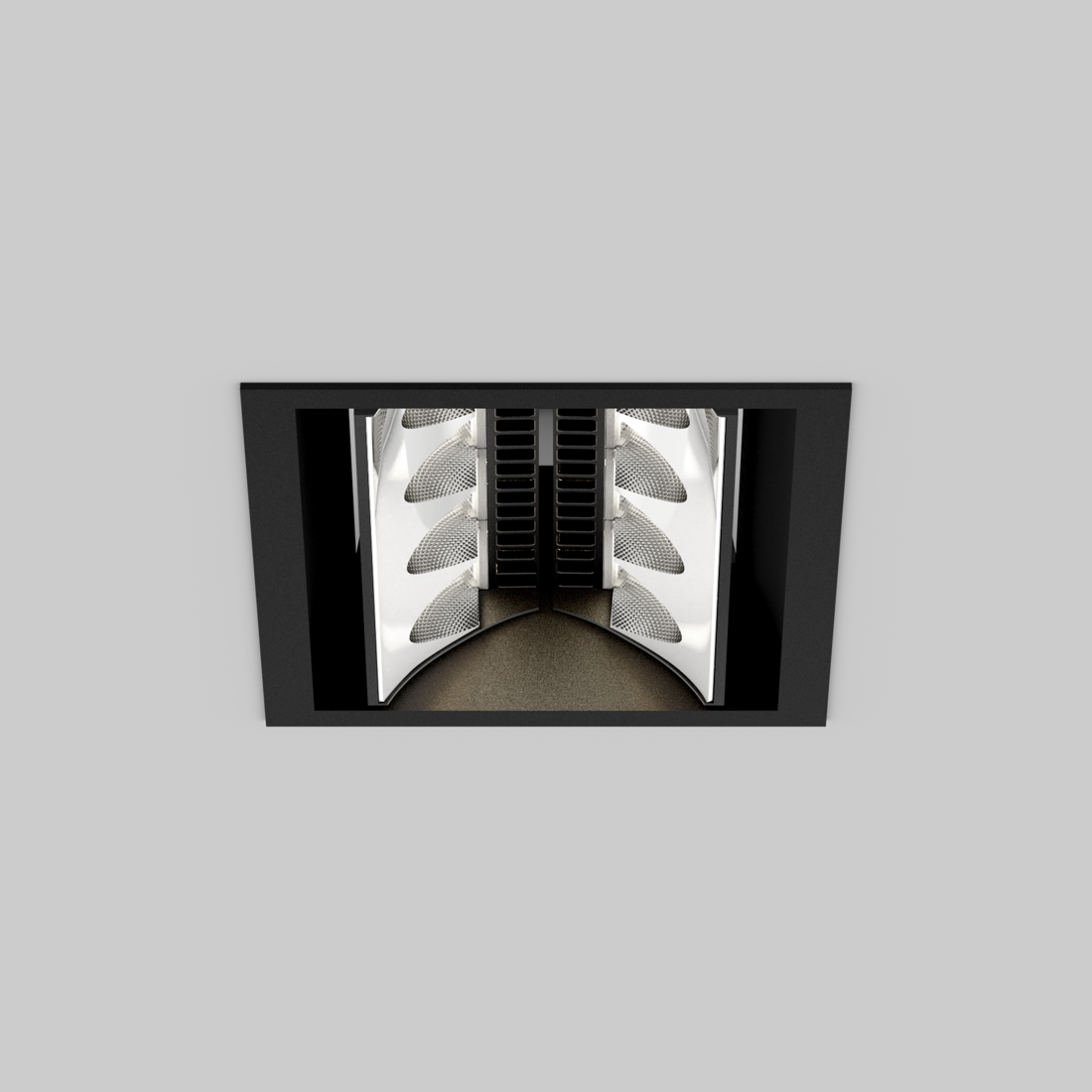 SQUADRO 2 × 4 lamps wallwasher trim