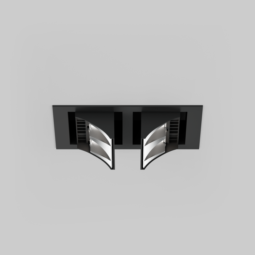 SQUADRO double-sided wallwasher trim