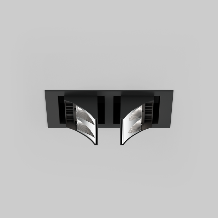SQUADRO double-sided wallwasher trim