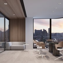 Visualisation bright meeting room