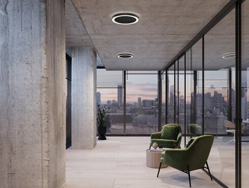 Visualisation industrial lounge area