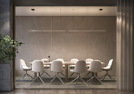 Visualisation minimalist meeting room
