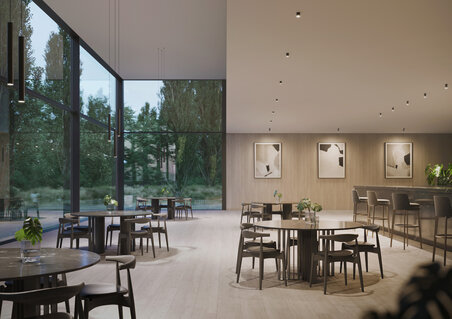 Visualisation minimalist restaurant