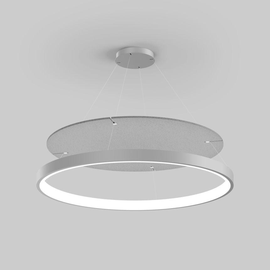 INO 1200 circle acoustic luminaire mounted