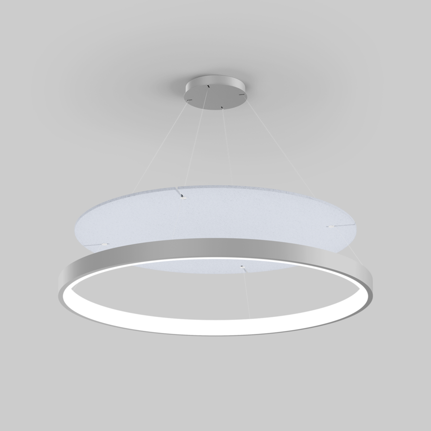 INO 1200 circle acoustic luminaire mounted