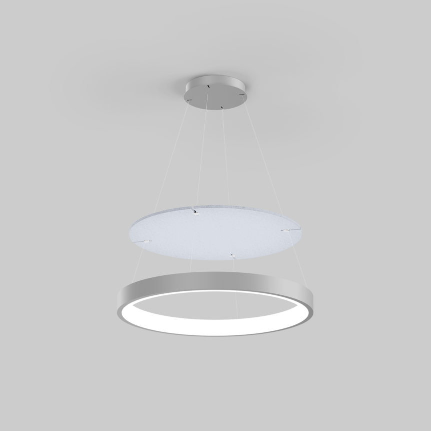 INO 700 circle acoustic luminaire mounted