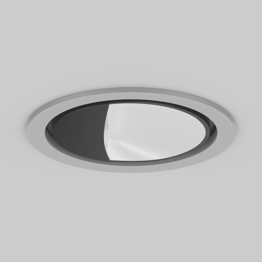 SASSO 100 round wallwasher trim;SASSO 100 round wallwasher trim concrete;SASSO 100 round wallwasher trim soft acoustic ceiling