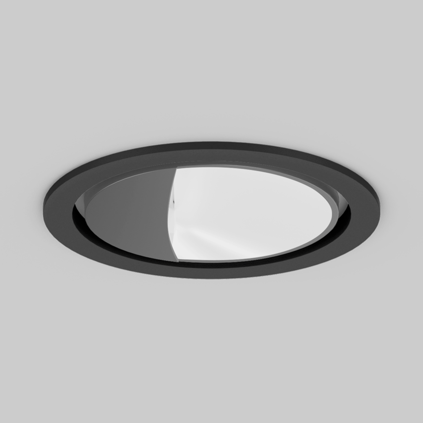 SASSO 100 round wallwasher trim;SASSO 100 round wallwasher trim concrete;SASSO 100 round wallwasher trim soft acoustic ceiling
