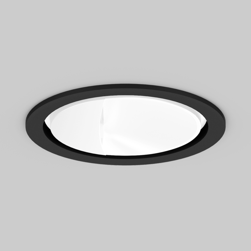 SASSO 100 round wallwasher trim;SASSO 100 round wallwasher trim concrete;SASSO 100 round wallwasher trim soft acoustic ceiling