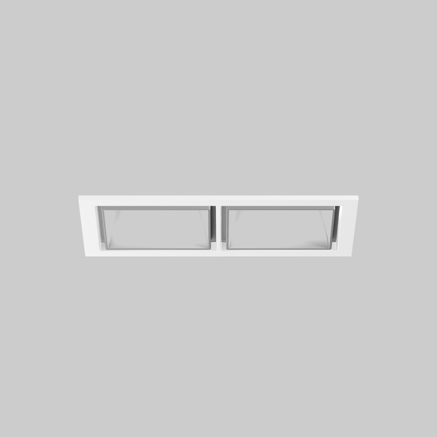 SASSO 60 square downlight trim 2 lamps